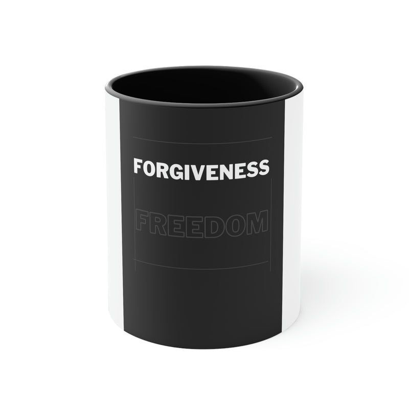 Forgiveness Freedom Accent Coffee Mug, 11oz