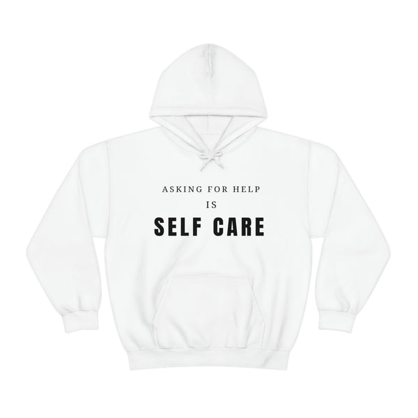 Asking For Help Is Self Care Unisex Heavy Blend™ Hooded Sweatshirt