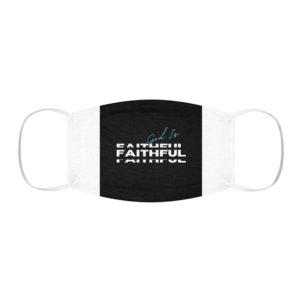 God is Faithful Snug-Fit Polyester Face Mask