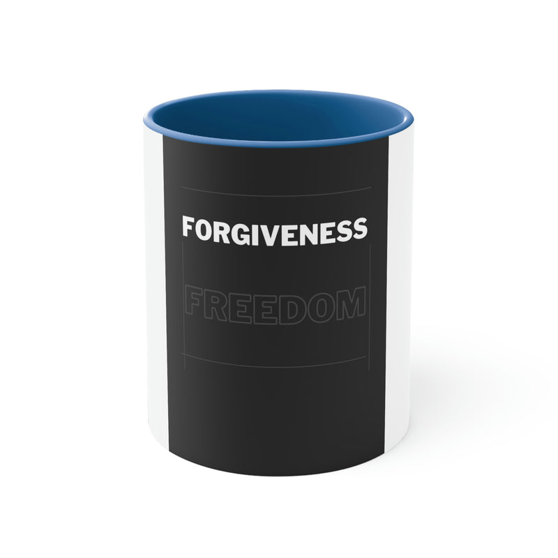 Forgiveness Freedom Accent Coffee Mug, 11oz