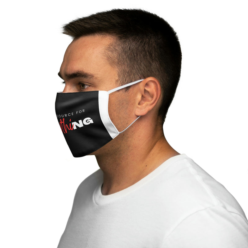 God is My Source For Everything Snug-Fit Polyester Face Mask