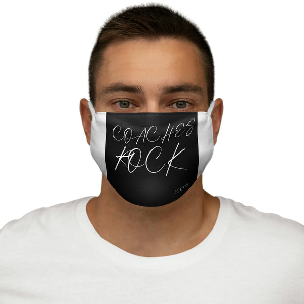 Coaches Rock Snug-Fit Polyester Face Mask