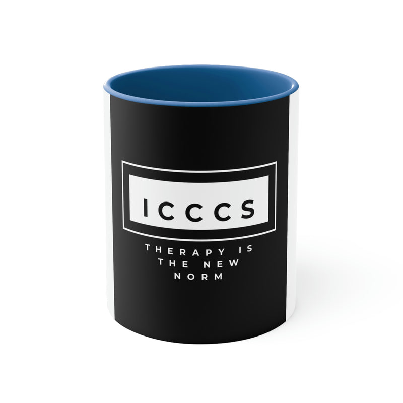 ICCCS Therapy is the New Norm Accent Coffee Mug, 11oz