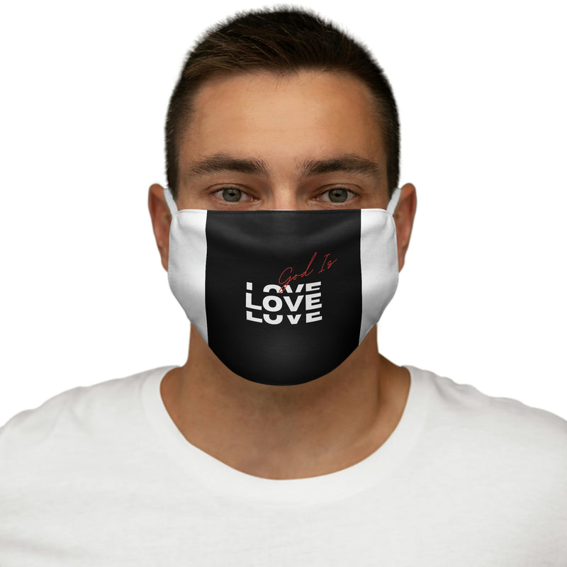 God is Love Snug-Fit Polyester Face Mask