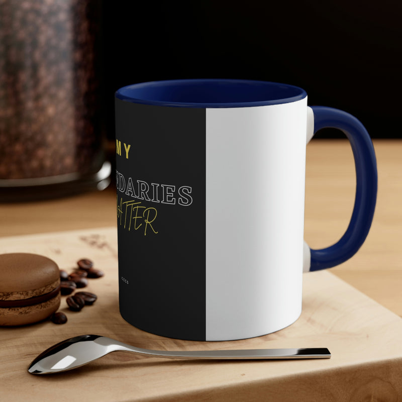 My Boundaries Matter Accent Coffee Mug, 11oz