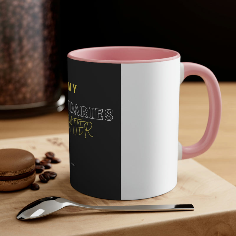 My Boundaries Matter Accent Coffee Mug, 11oz