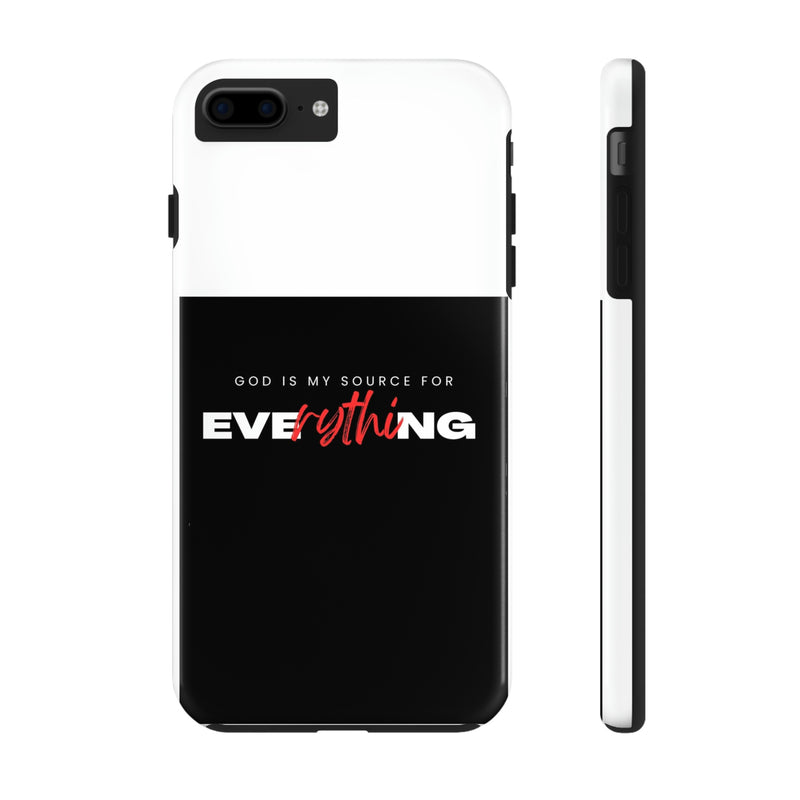 God is My Source For Everything Tough Phone Cases, Case-Mate