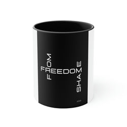 Freedom From Shame Accent Coffee Mug, 11oz