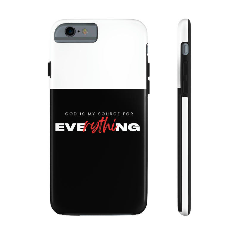 God is My Source For Everything Tough Phone Cases, Case-Mate