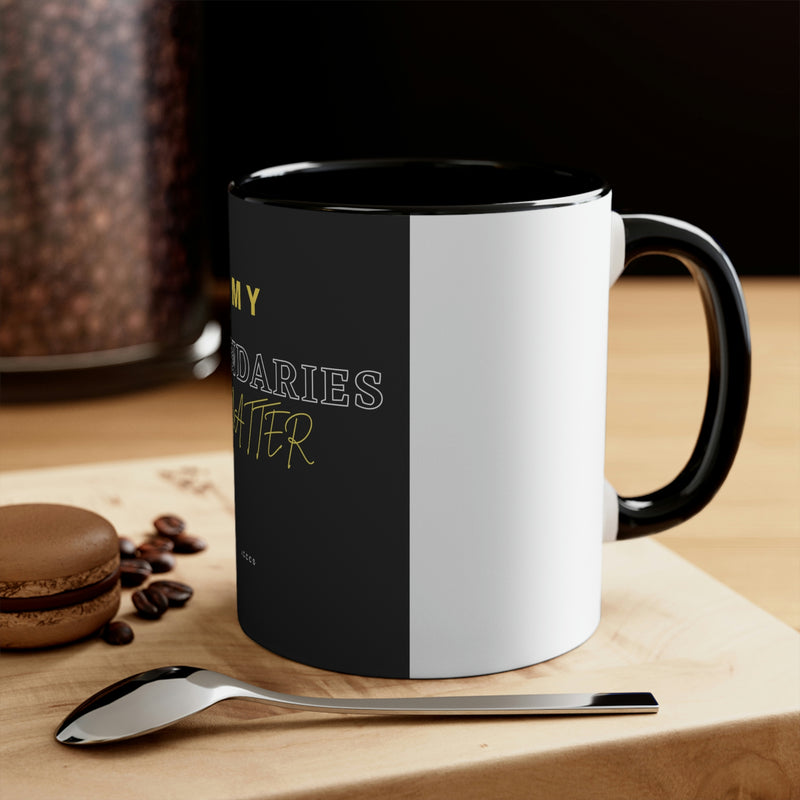 My Boundaries Matter Accent Coffee Mug, 11oz