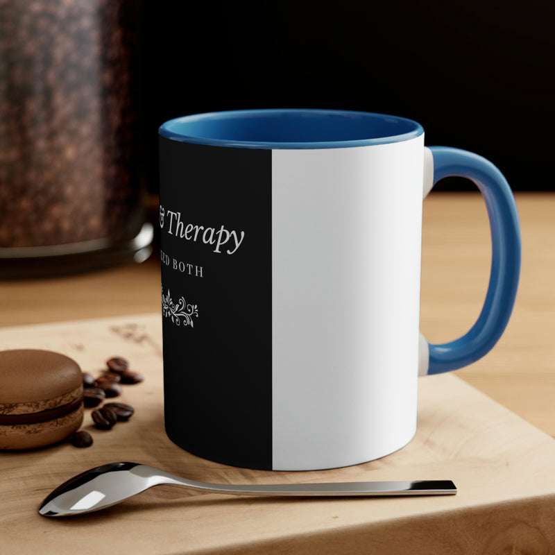 Jesus & Therapy – I Need Both Accent Coffee Mug, 11oz