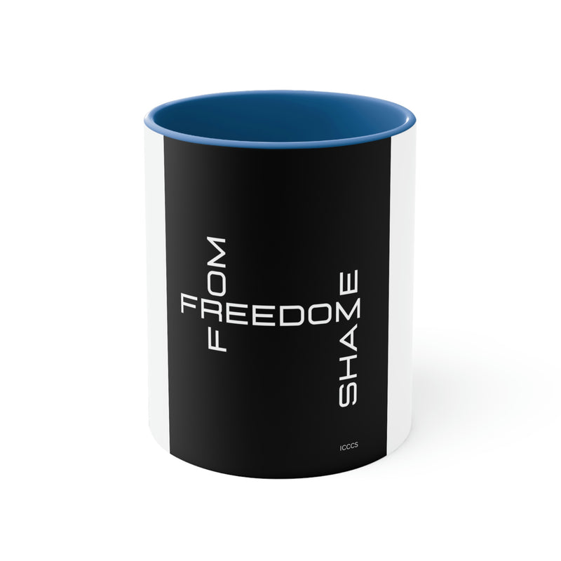 Freedom From Shame Accent Coffee Mug, 11oz