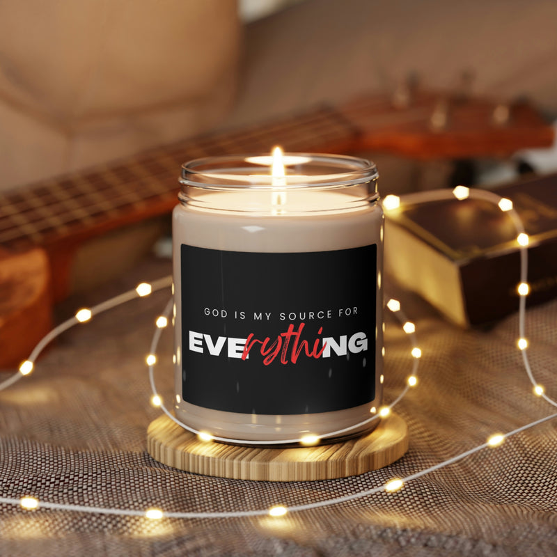 God Is My Source For Everything Scented Soy Candle, 9oz