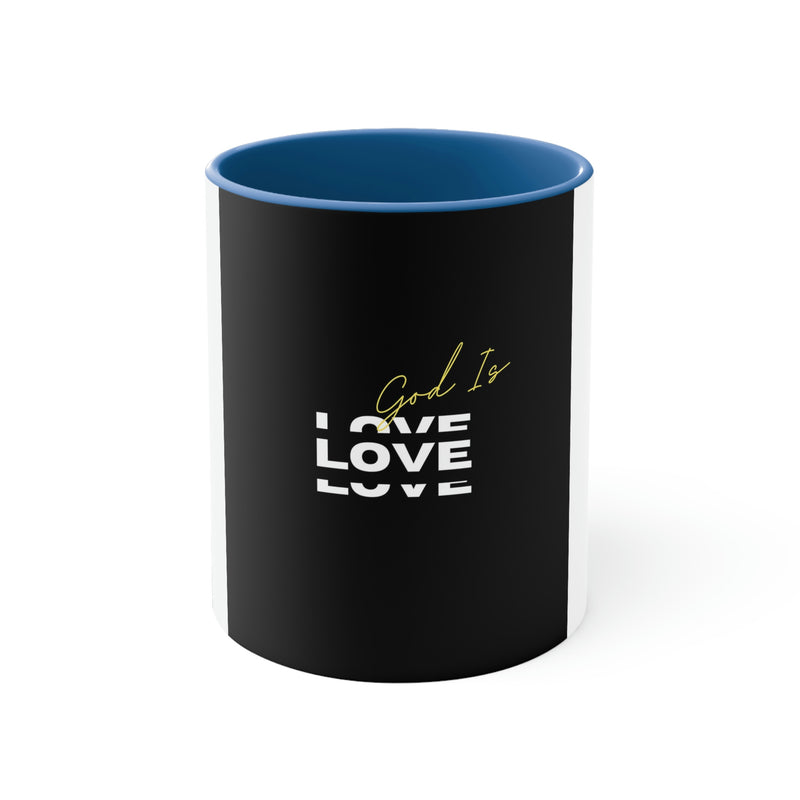 God is Love Accent Coffee Mug, 11oz