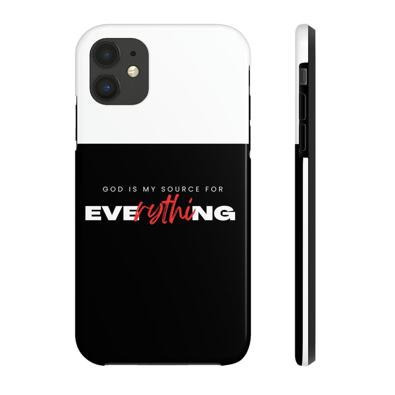 God is My Source For Everything Tough Phone Cases, Case-Mate