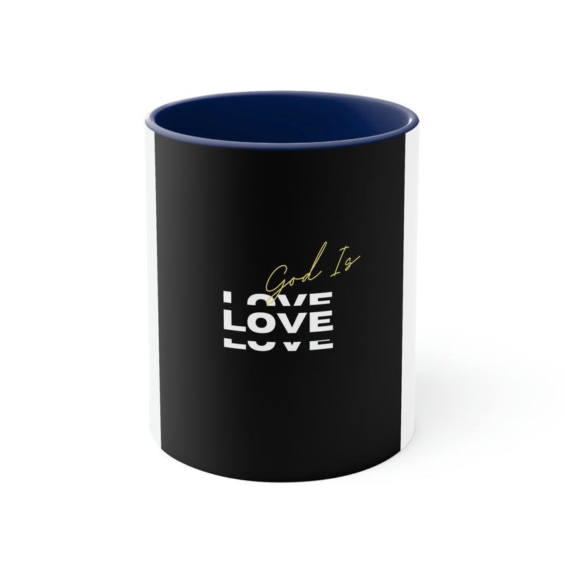 God is Love Accent Coffee Mug, 11oz