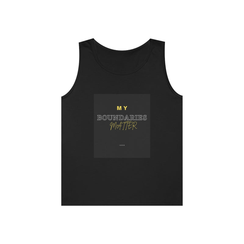 My Boundaries Matter Unisex Heavy Cotton Tank Top