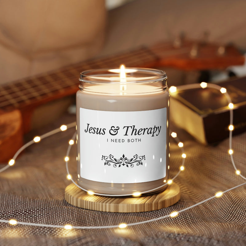 Jesus & Therapy Scented Soy Candle, 9oz