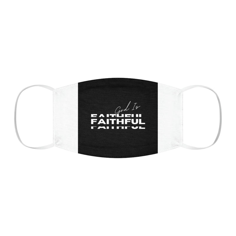 God is Faithful Snug-Fit Polyester Face Mask