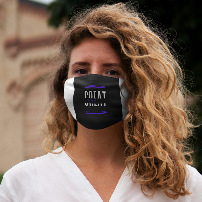 God is Great Snug-Fit Polyester Face Mask