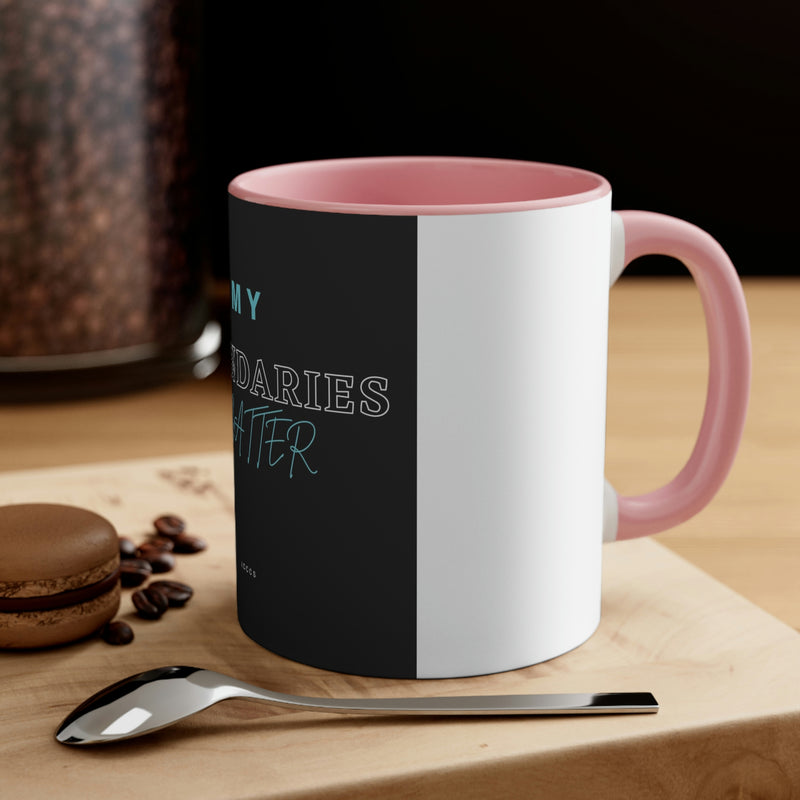 My Boundaries Matter Accent Coffee Mug, 11oz