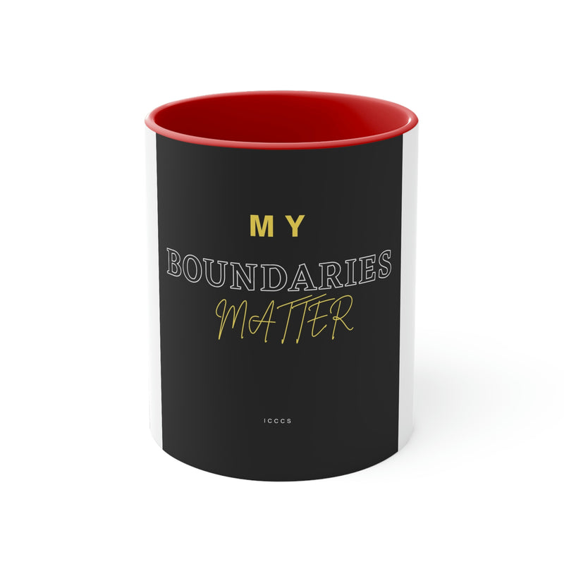 My Boundaries Matter Accent Coffee Mug, 11oz