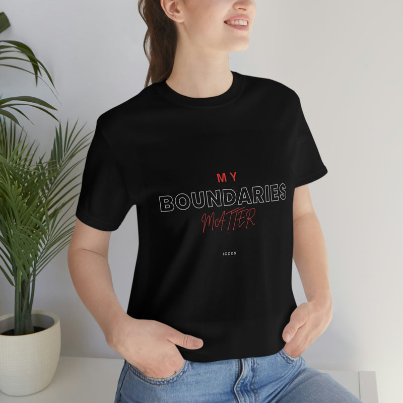 My Boundaries Matter Unisex Jersey Short Sleeve Tee