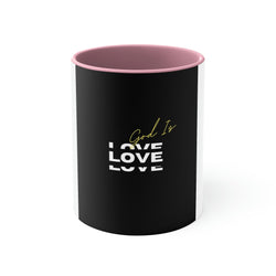 God is Love Accent Coffee Mug, 11oz