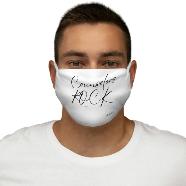 Counselors Rock Snug-Fit Polyester Face Mask