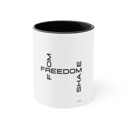 Freedom From Shame Accent Coffee Mug, 11oz