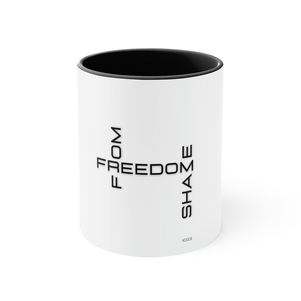 Freedom From Shame Accent Coffee Mug, 11oz