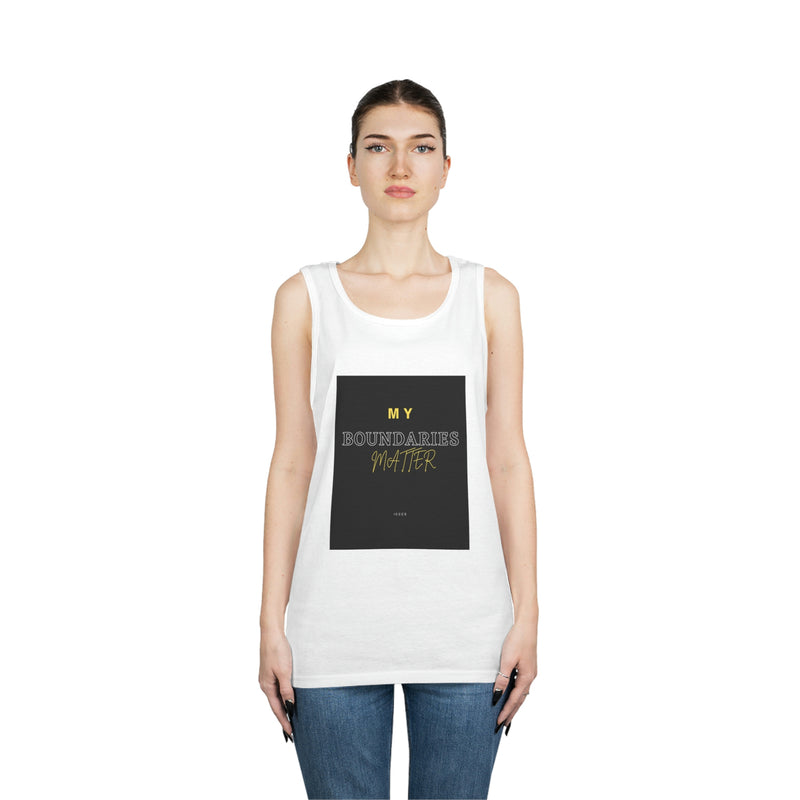 My Boundaries Matter Unisex Heavy Cotton Tank Top