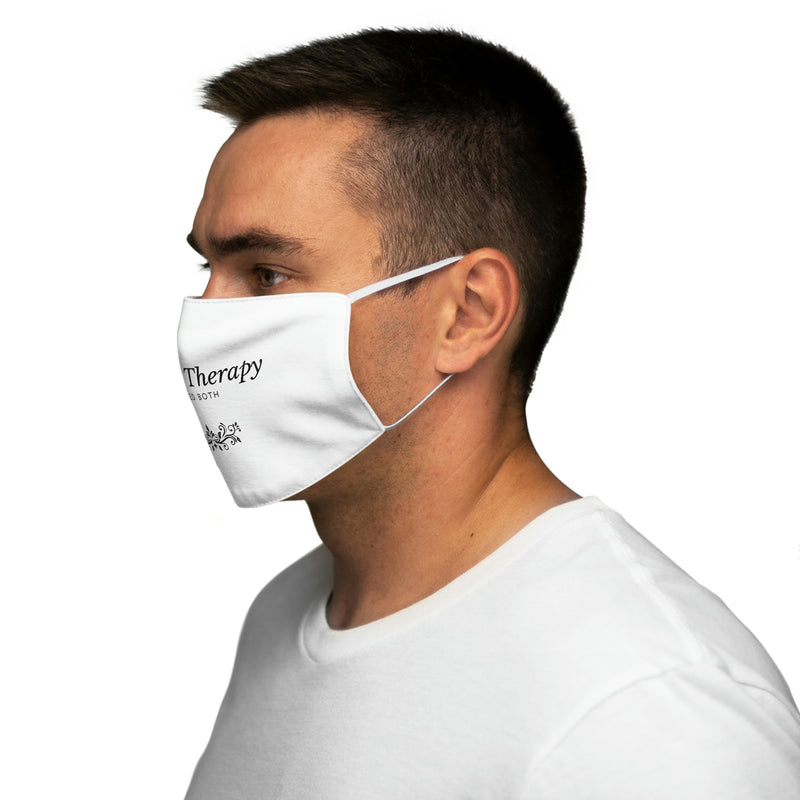 Jesus & Therapy – I Need Both Snug-Fit Polyester Face Mask