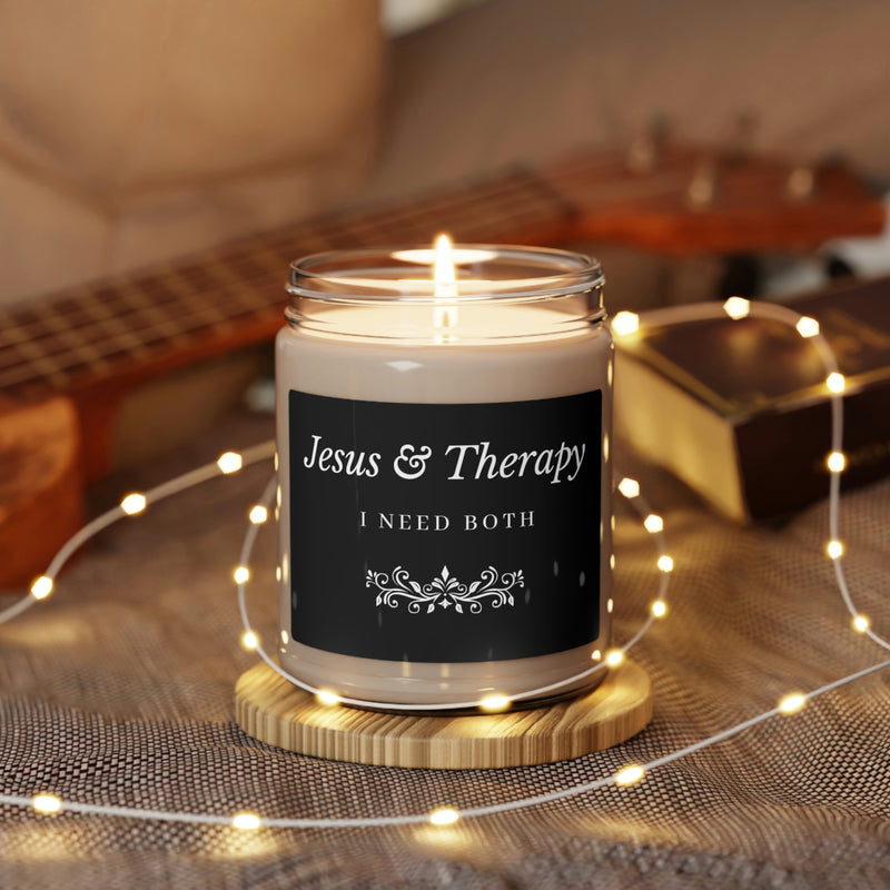 Jesus & Therapy Scented Soy Candle, 9oz