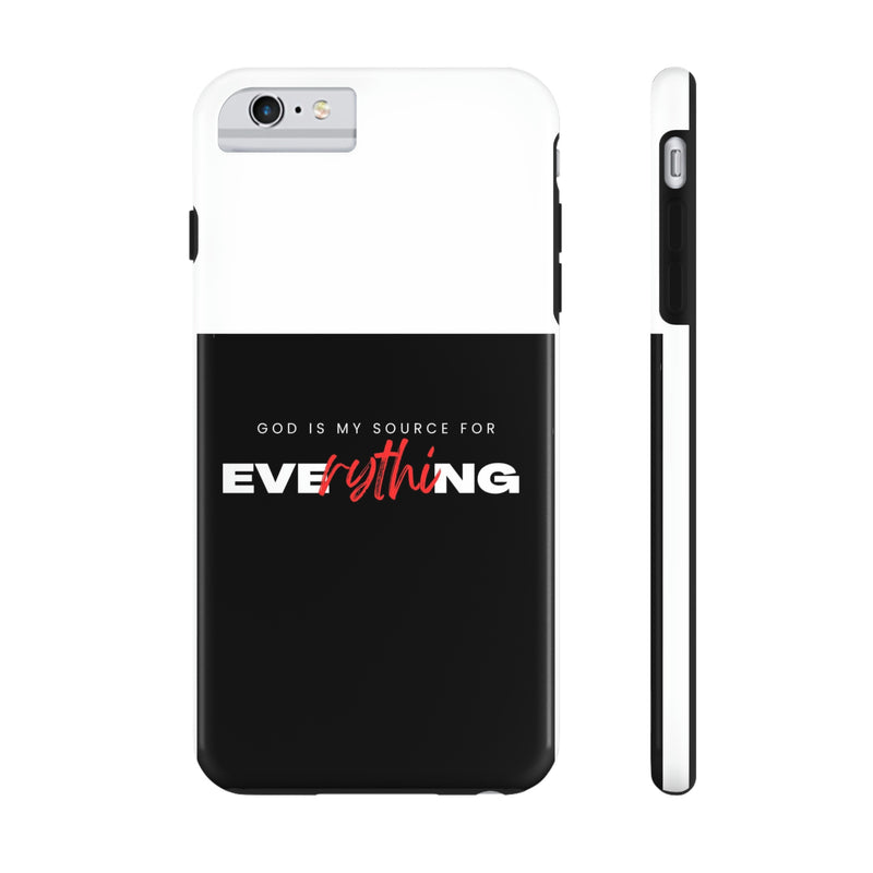 God is My Source For Everything Tough Phone Cases, Case-Mate