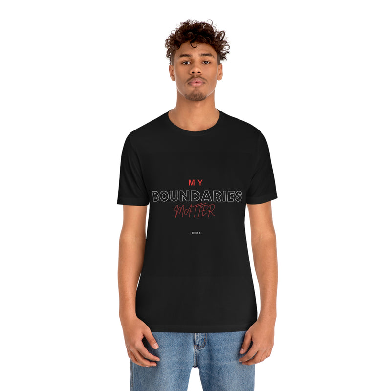 My Boundaries Matter Unisex Jersey Short Sleeve Tee