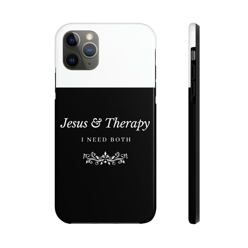 Jesus & Therapy – I Need Both Tough Phone Cases, Case-Mate