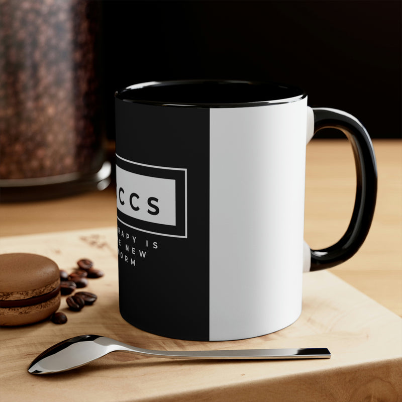 ICCCS Therapy is the New Norm Accent Coffee Mug, 11oz