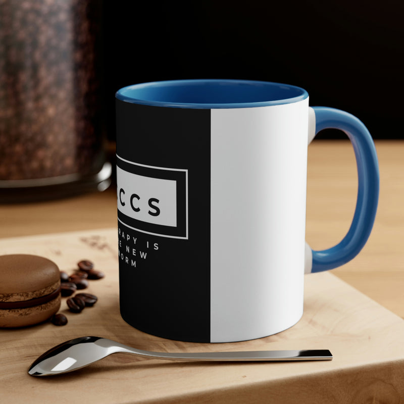 ICCCS Therapy is the New Norm Accent Coffee Mug, 11oz