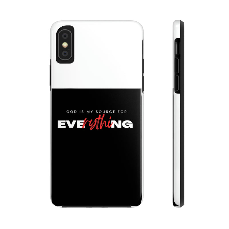 God is My Source For Everything Tough Phone Cases, Case-Mate