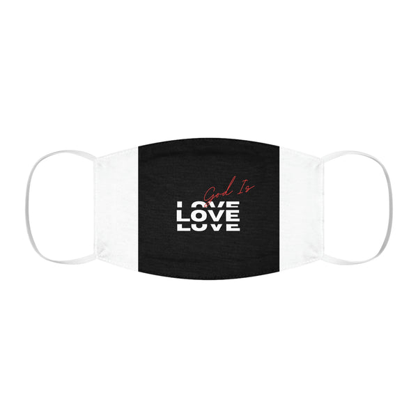 God is Love Snug-Fit Polyester Face Mask