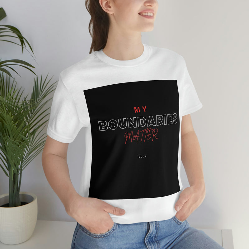 My Boundaries Matter Unisex Jersey Short Sleeve Tee