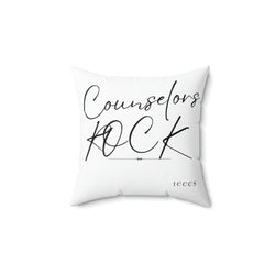 Counselors Rock Spun Polyester Square Pillow