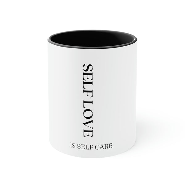 Self Love is Self Care Accent Coffee Mug, 11oz