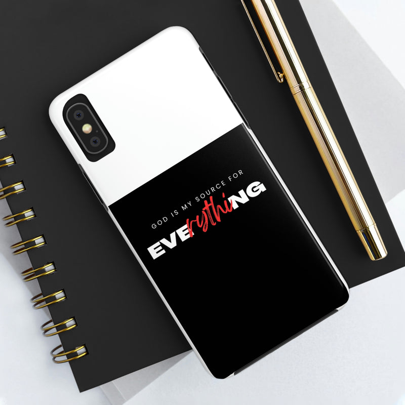 God is My Source For Everything Tough Phone Cases, Case-Mate